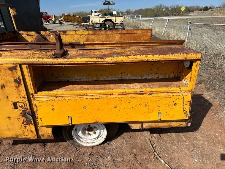 image for item KV9605 Shop built  utility bed trailer