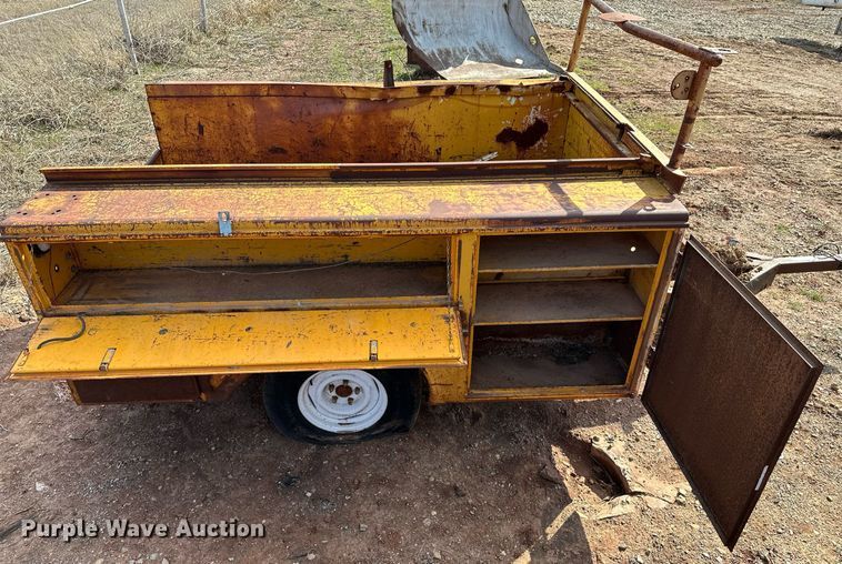 image for item KV9605 Shop built  utility bed trailer