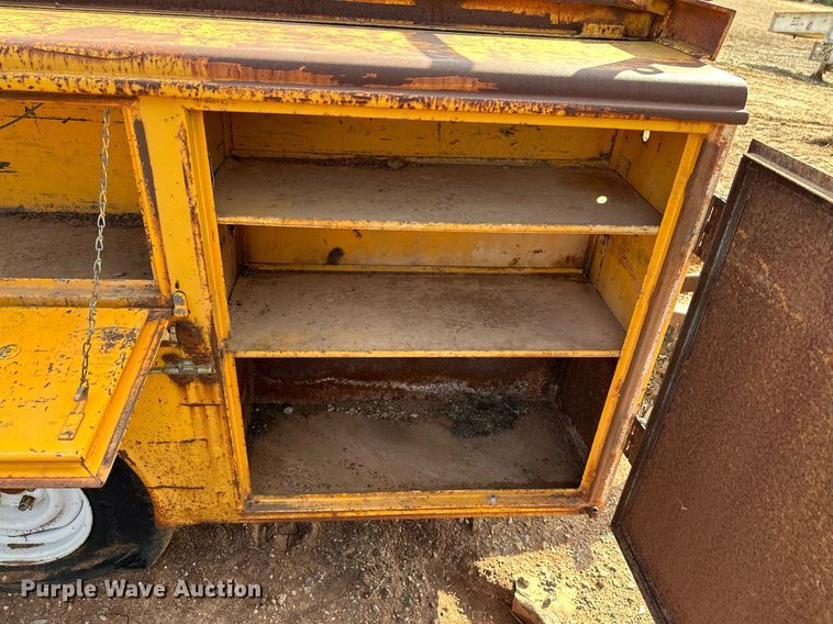 image for item KV9605 Shop built  utility bed trailer