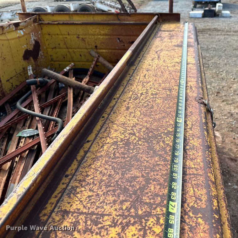 image for item KV9605 Shop built  utility bed trailer