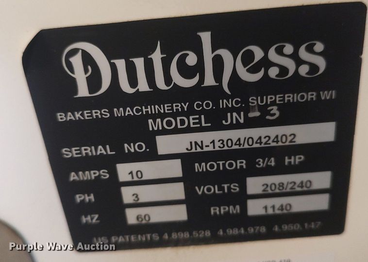 image for item LG9754 Dutchess  dough divider