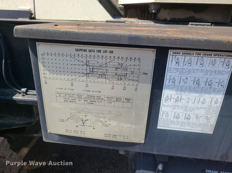 image for item LI9037 Lorain LRT-100  crane