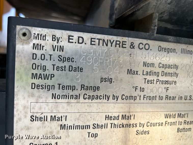 image for item LI9563 2004 Chevrolet C7500  oil distributor truck