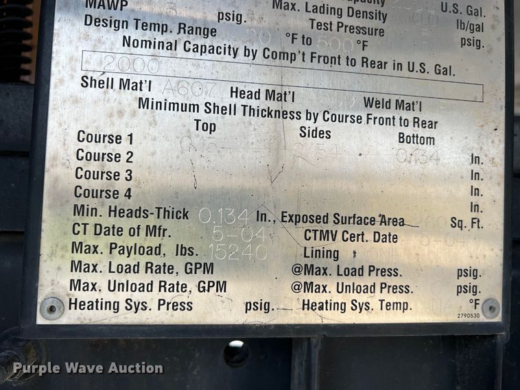 image for item LI9563 2004 Chevrolet C7500  oil distributor truck