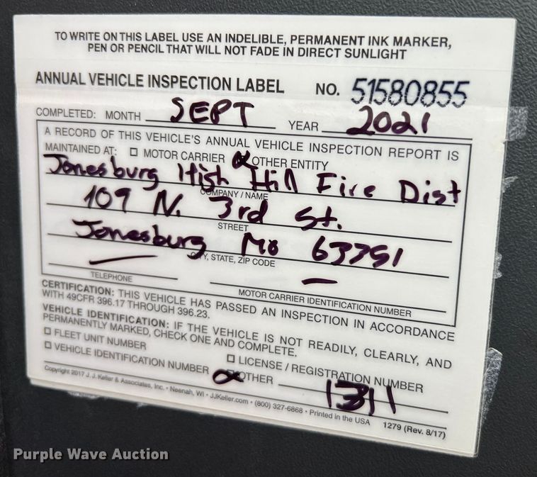 image for item LI9571 1995 Freightliner FL70  pumper fire truck