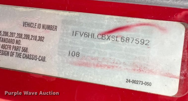 image for item LI9571 1995 Freightliner FL70  pumper fire truck