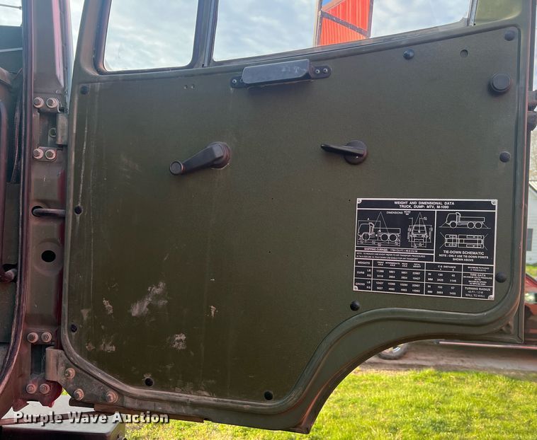 image for item LI9583 1999 Stewart & Stevenson MTV M-1090  dump truck