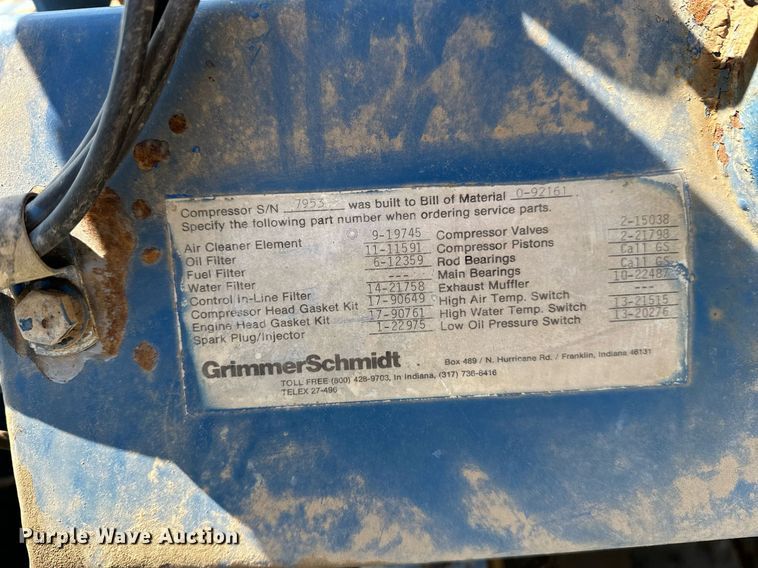 image for item LR9602 Grimmer Schmidt 175  air compressor