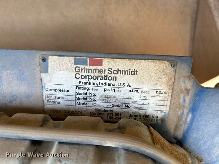 image for item LR9602 Grimmer Schmidt 175  air compressor