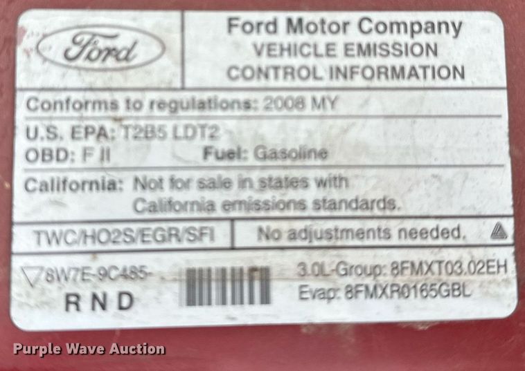 image for item LR9626 2008 Ford Ranger  SuperCab pickup truck