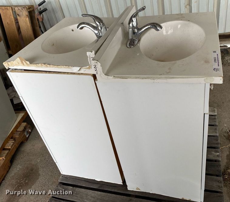 image for item LR9633 (2) bathroom vanities