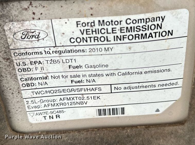 image for item LR9636 2010 Ford Escape  SUV