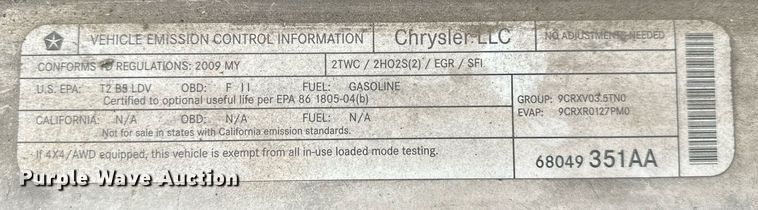 image for item LR9637 2009 Dodge Charger