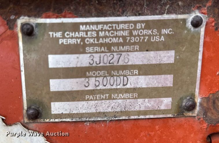 image for item LR9644 1992 Ditch Witch 3500  trencher