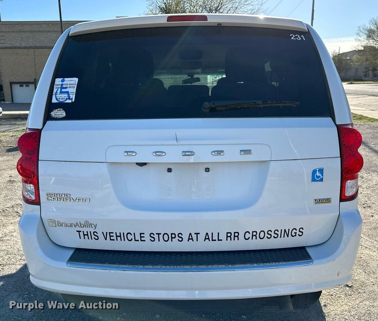 image for item LR9647 2017 Dodge Grand Caravan  handicap accessible van