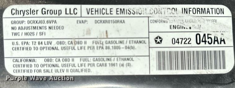 image for item LR9648 2013 Dodge Grand Caravan  handicap accessible van