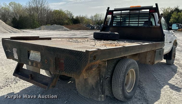 image for item LR9654 1998 Dodge Ram 3500  flatbed pickup truck