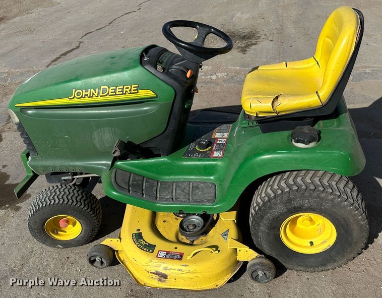 image for item LT9274 John Deere LT180  lawn mower