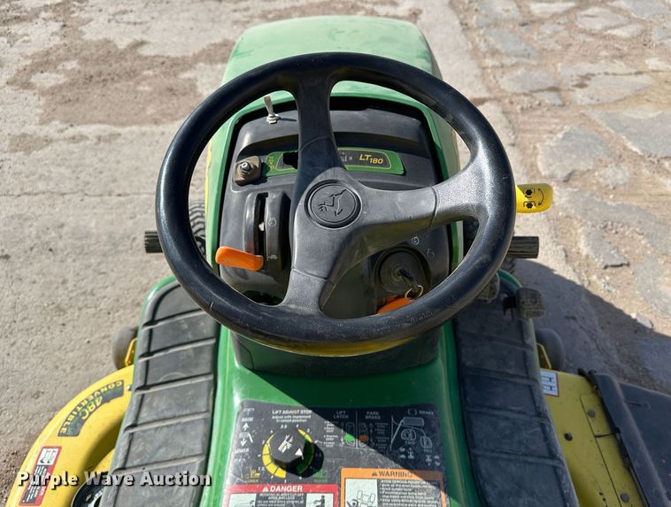 image for item LT9274 John Deere LT180  lawn mower