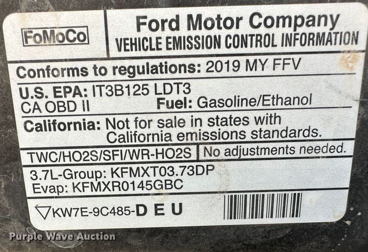 image for item LT9281 2019 Ford Explorer Police Interceptor  SUV