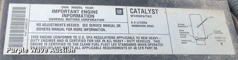 image for item LV9392 2004 Chevrolet Silverado 2500  Crew Cab pickup truck