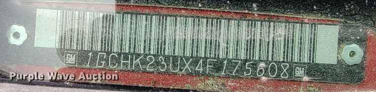 image for item LV9393 2004 Chevrolet Silverado 2500  Crew Cab pickup truck