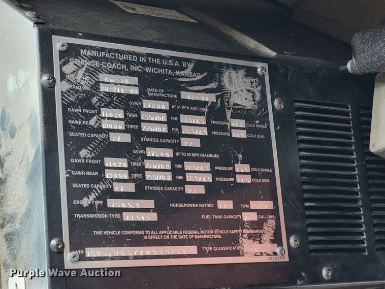 image for item LV9400 2000 Chance Coach AH-28  trolley