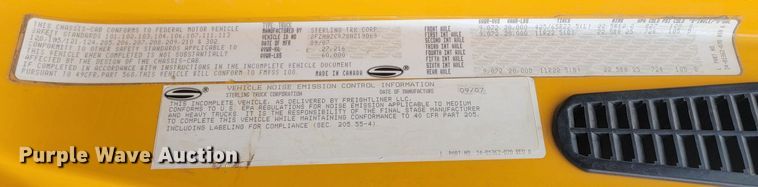 image for item LV9423 2008 Sterling LT9500  vacuum truck