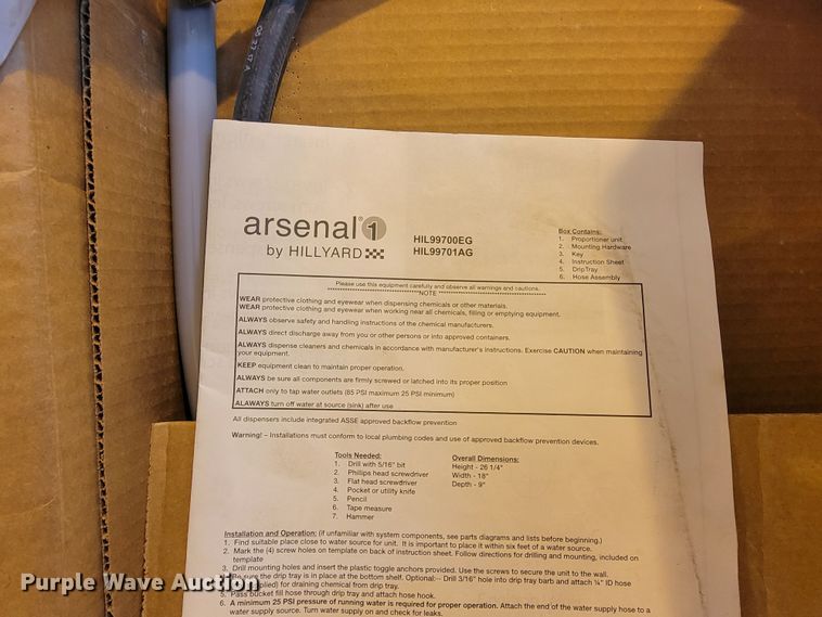 image for item LV9431 Hillyard Arsenal  dispenser