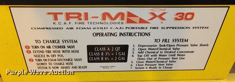 image for item LV9437 Tri-Max 30  compressed air foam system