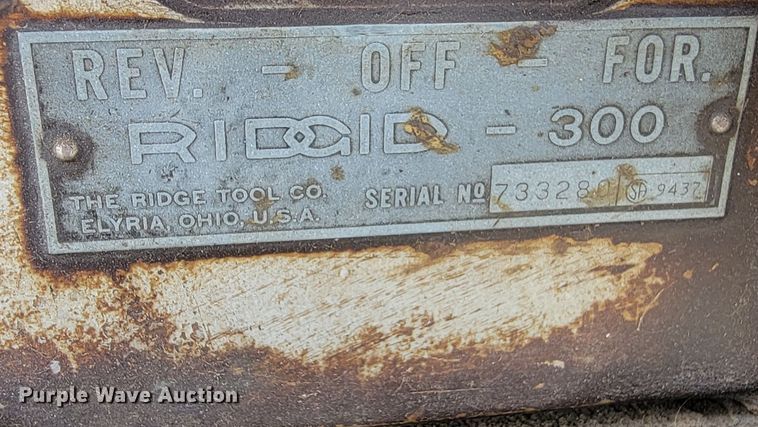 image for item LV9448 Ridgid 300  pipe threader