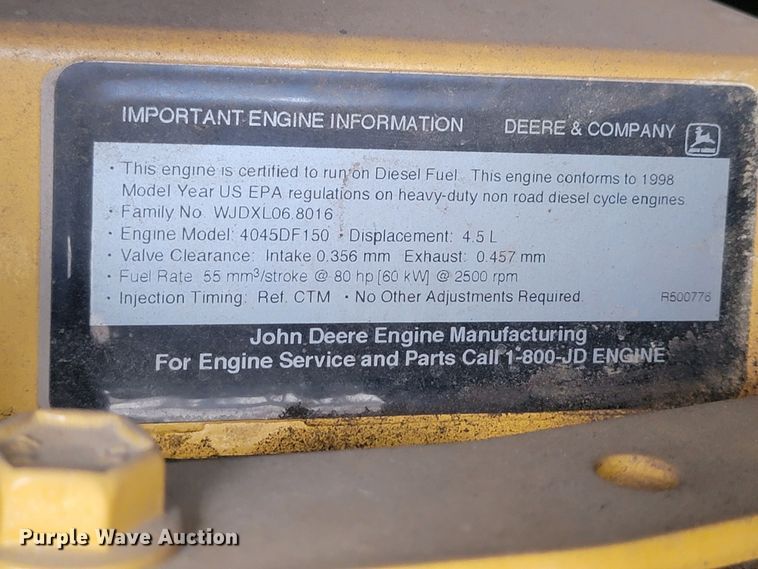 image for item LV9449 Sullair 185  air compressor