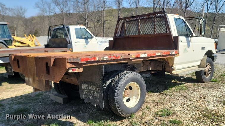 image for item MB9896 1987 Ford F350  dump flatbed pickup truck