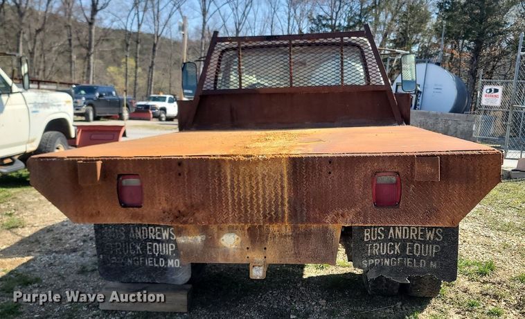 image for item MB9896 1987 Ford F350  dump flatbed pickup truck