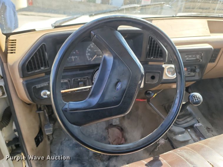 image for item MB9896 1987 Ford F350  dump flatbed pickup truck