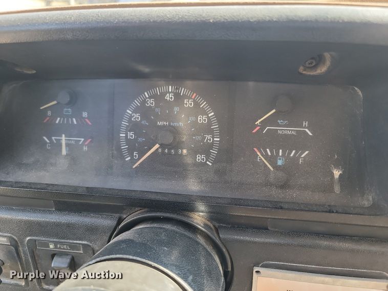 image for item MB9896 1987 Ford F350  dump flatbed pickup truck