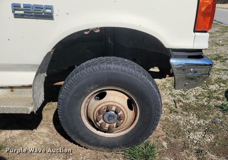 image for item MB9896 1987 Ford F350  dump flatbed pickup truck