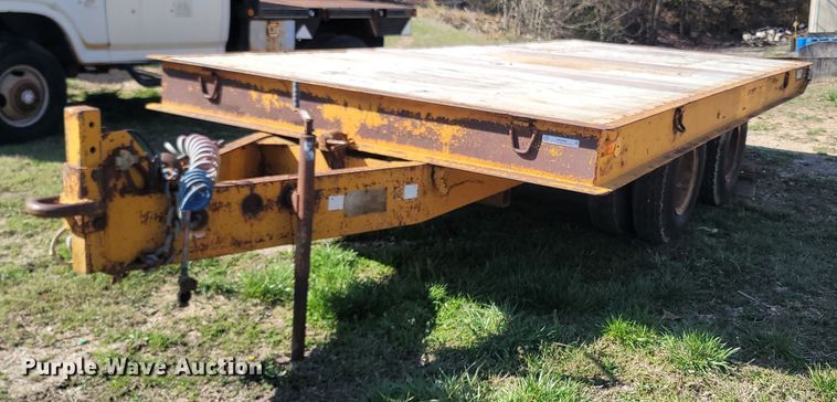 image for item MB9898 1977 Miller Tilt Top  tilt deck equipment trailer
