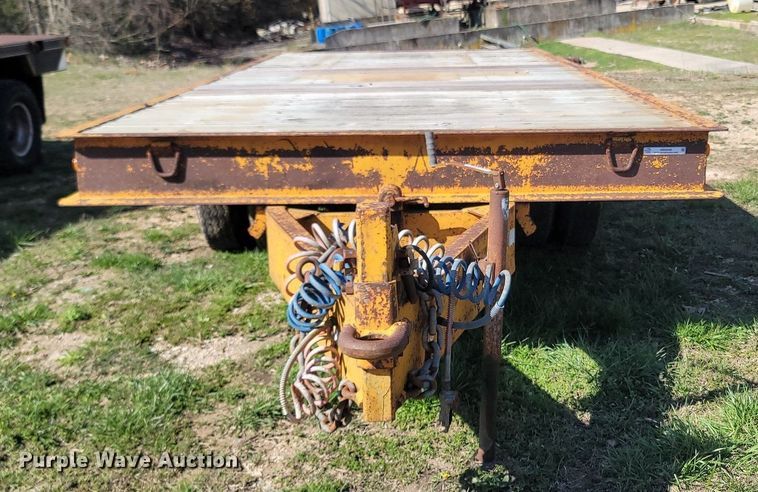 image for item MB9898 1977 Miller Tilt Top  tilt deck equipment trailer
