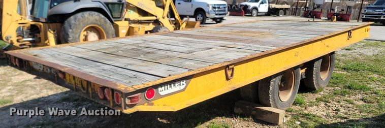 image for item MB9898 1977 Miller Tilt Top  tilt deck equipment trailer