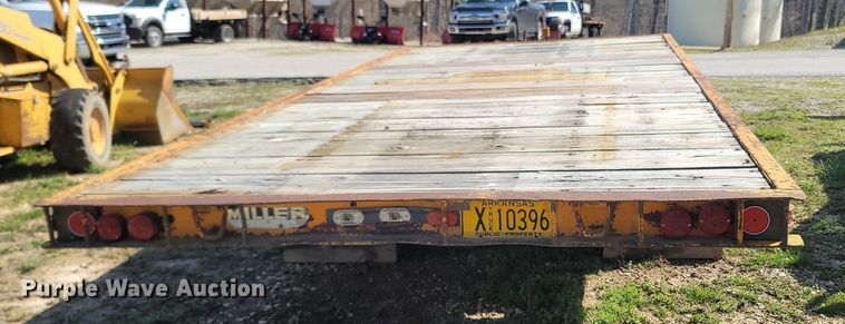 image for item MB9898 1977 Miller Tilt Top  tilt deck equipment trailer