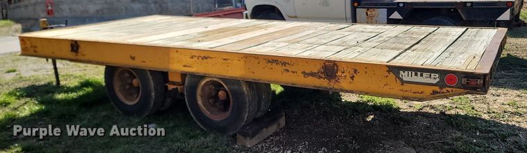 image for item MB9898 1977 Miller Tilt Top  tilt deck equipment trailer