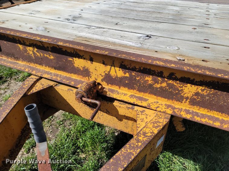 image for item MB9898 1977 Miller Tilt Top  tilt deck equipment trailer