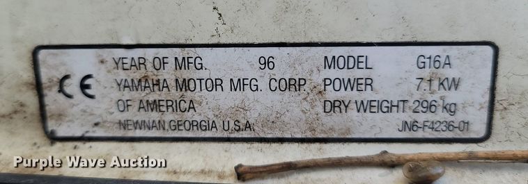 image for item MB9902 1996 Yamaha G16A  golf cart