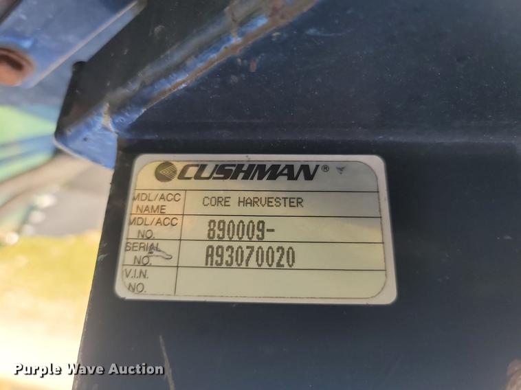 image for item MB9911 Cushman Core Harvester  turf machine attachment