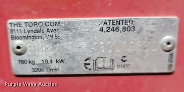 image for item MB9912 Toro 328D  ZTR lawn mower