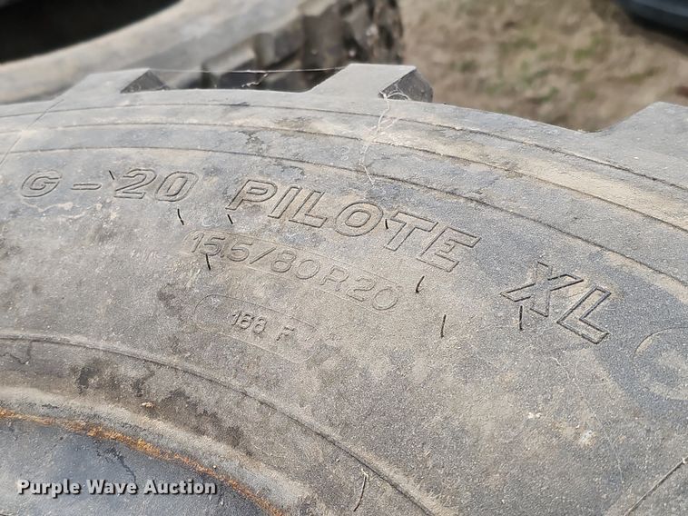 image for item MC9729 (8) 15.5/80R20 tires