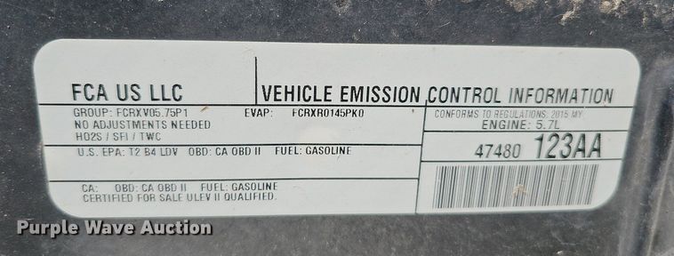 image for item MC9743 2015 Dodge Charger Police