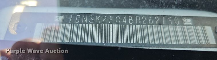 image for item MC9750 2011 Chevrolet Tahoe Police  SUV