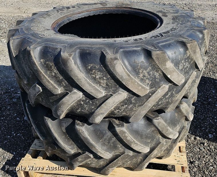 image for item MC9772 (2) GoodYear Optitrac 380/85R24 tires